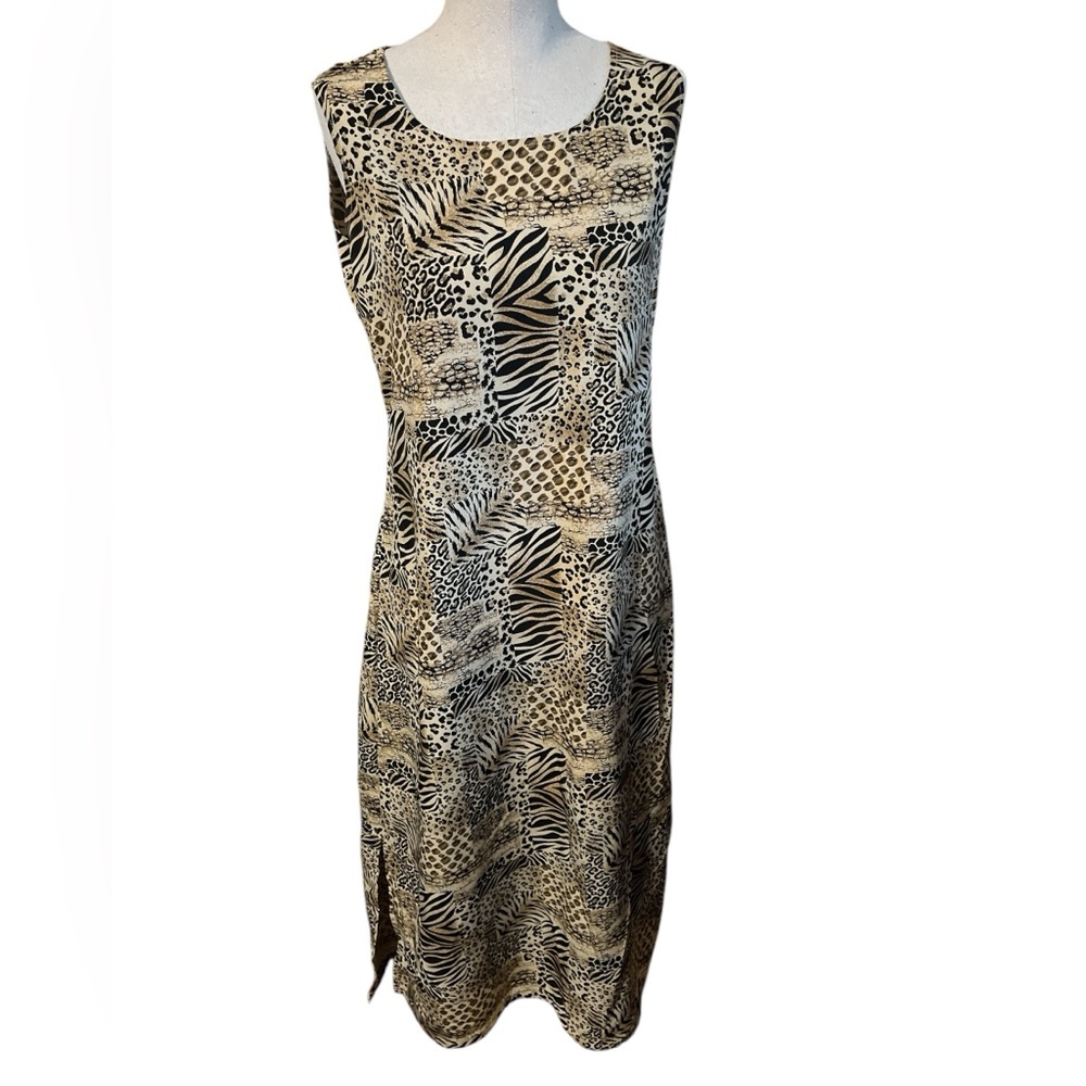 Animal Print Sleeveless Dress
